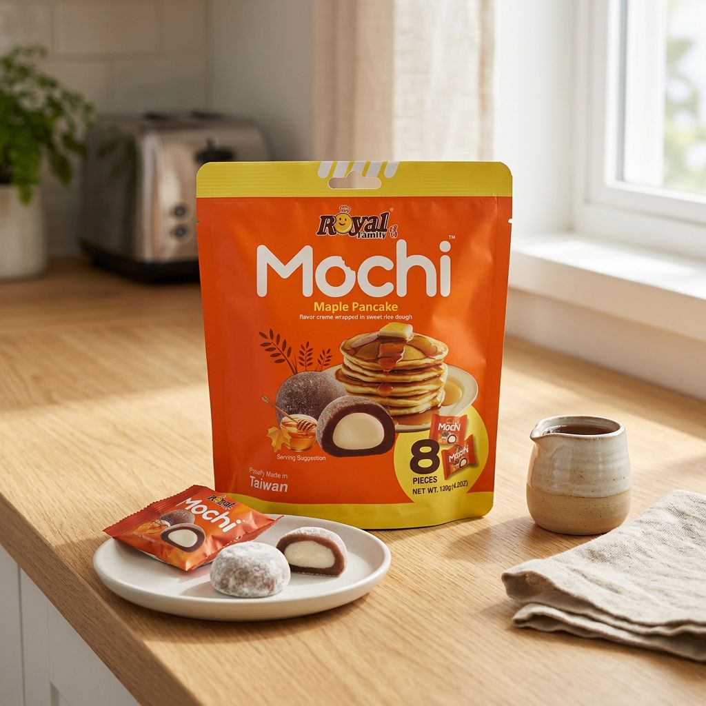 Koninklijke Familie Mochi Kleine Romige Esdoornpannenkoek