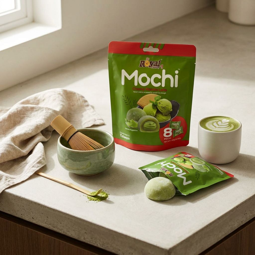 Koninklijke Familie Mochi Kleine Romige Matcha Latte