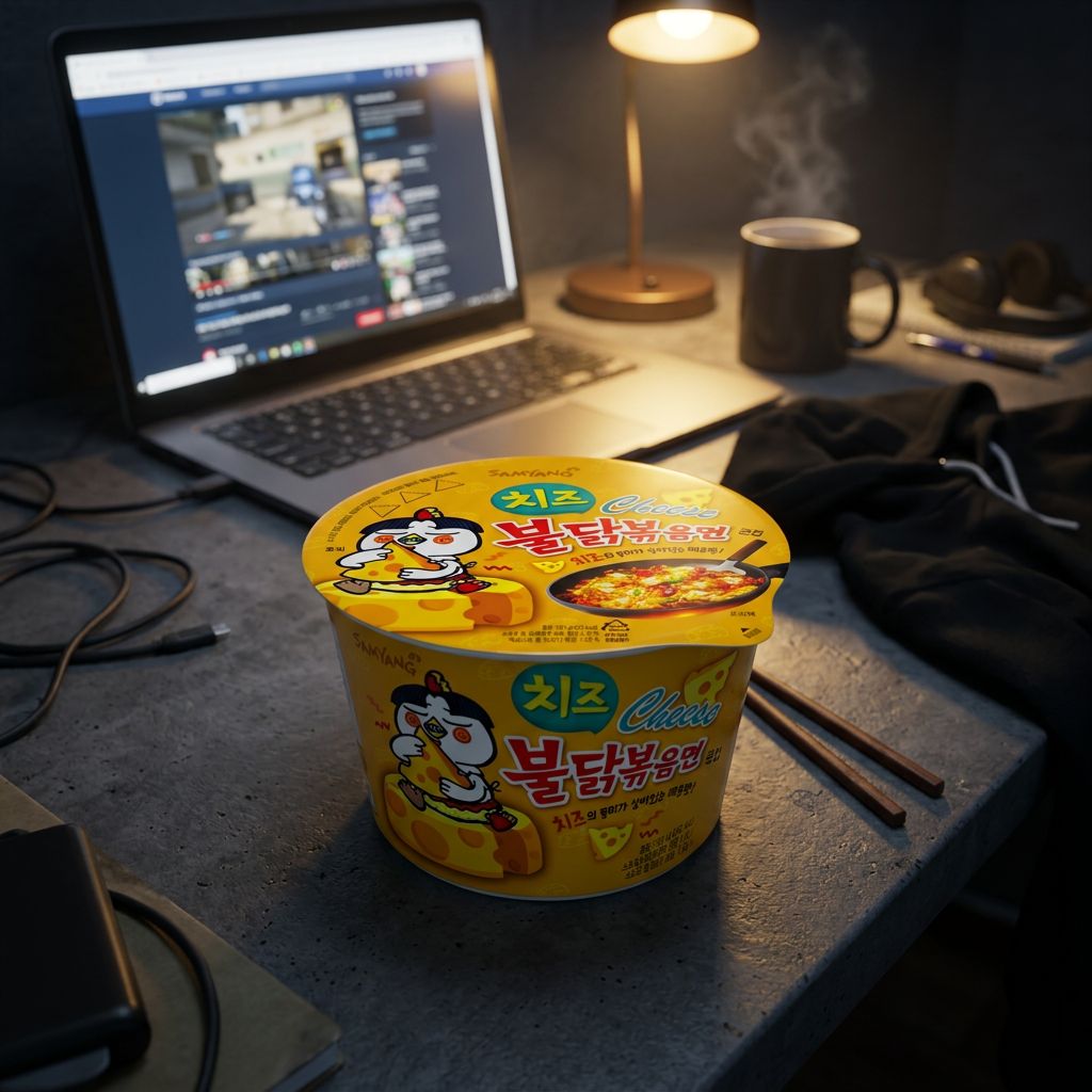 Samyang Ramen Bowl Hete Kip Kaas Groot