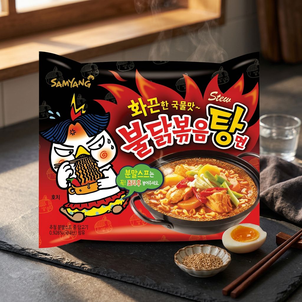 Samyang Ramen Hete Kipstoofpot