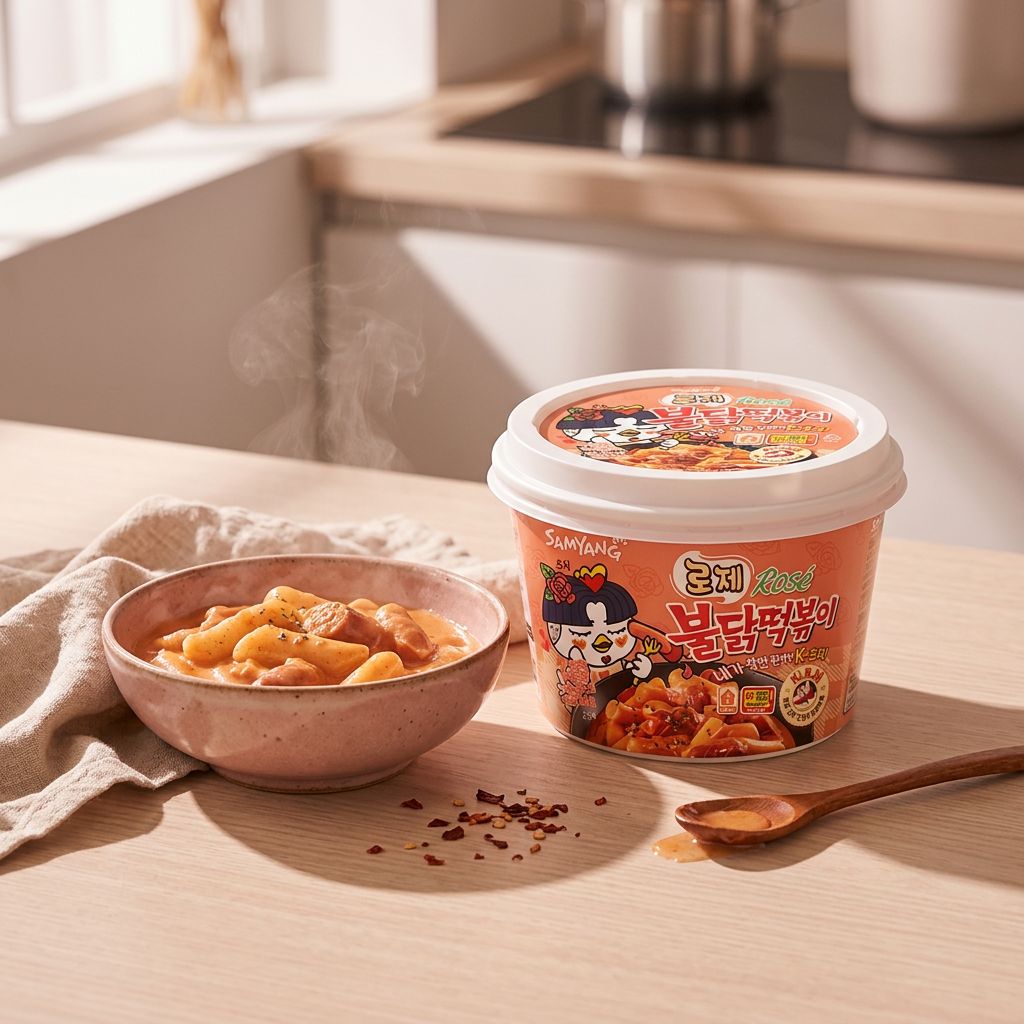 Samyang Rose Buldak Tteokbokki
