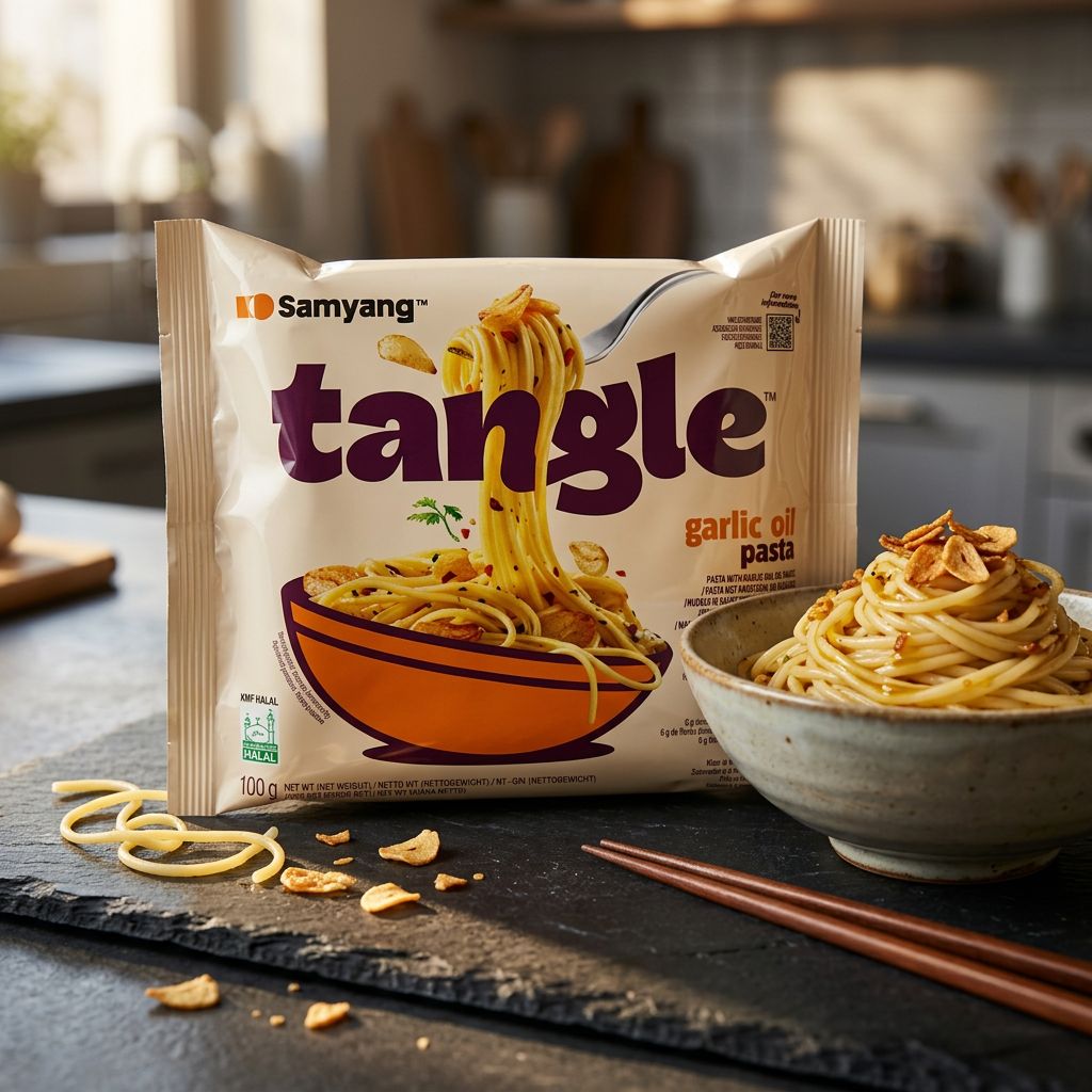 Samyang Tangle Pasta Knoflookolie