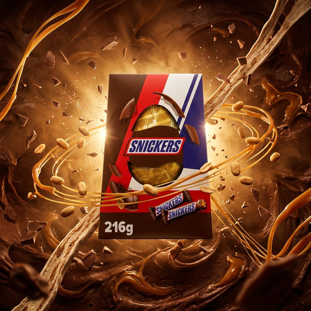 Snickers Extra Large Egg, oeuf de Paques XXL chocolat caramel cacahuetes, edition limitee, disponible sur My American Shop