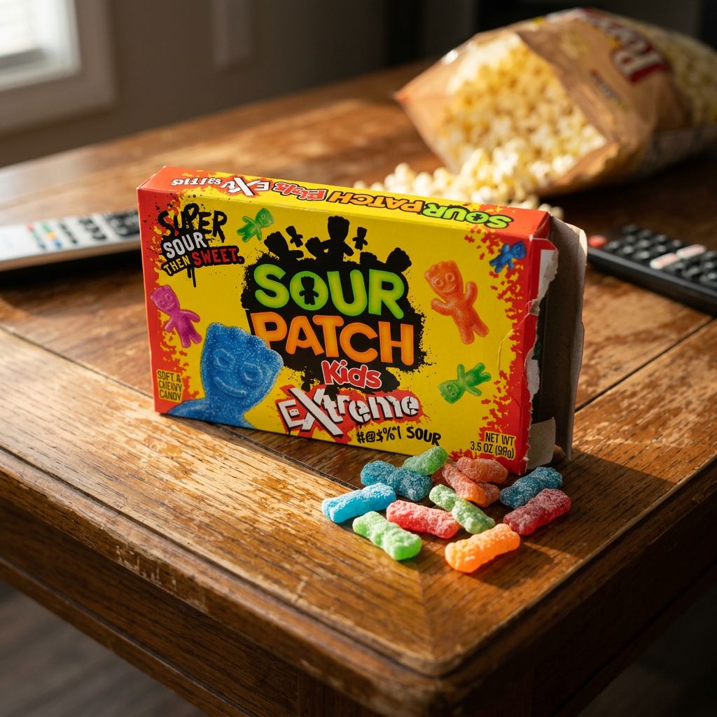 Sour Patch Kids Extreme Box, bonbons américains ultra-acidulés, disponible sur My American Shop