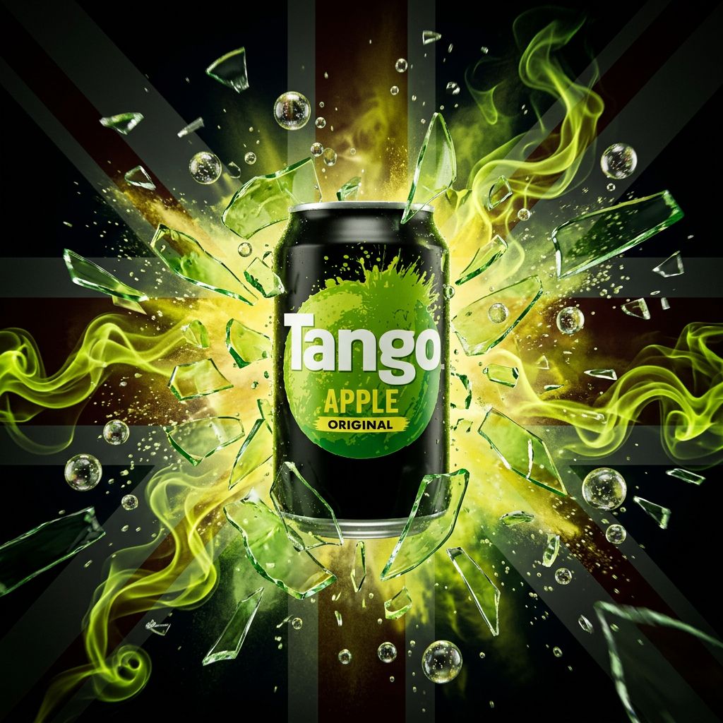 Tango Apple, soda pomme acidulé pétillant en canette, importé du Royaume-Uni, disponible sur My American Shop