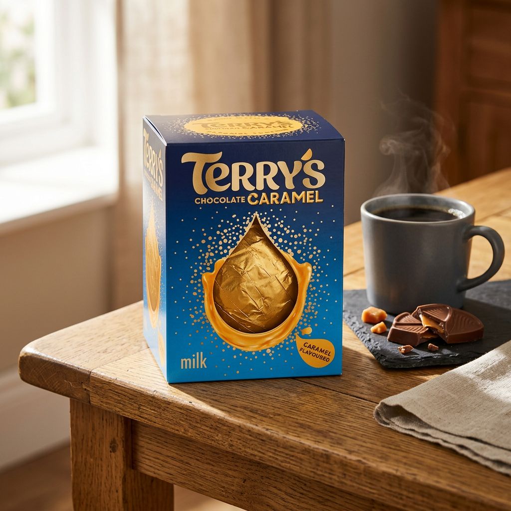Terry's Ball Chocolat Caramel Lait, boule segmentée britannique fondante, disponible sur My American Shop