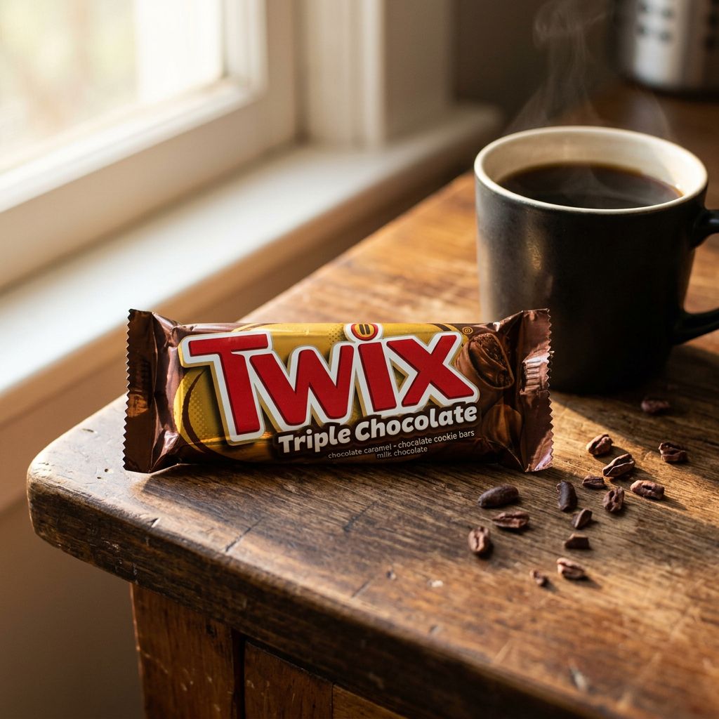 Twix Triple Chocolat, barre biscuitée caramel cacao importée des USA, disponible sur My American Shop