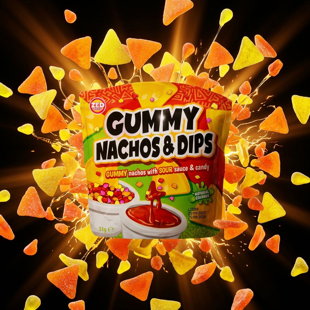 Zed Candy Gummy Nacho's & Dips