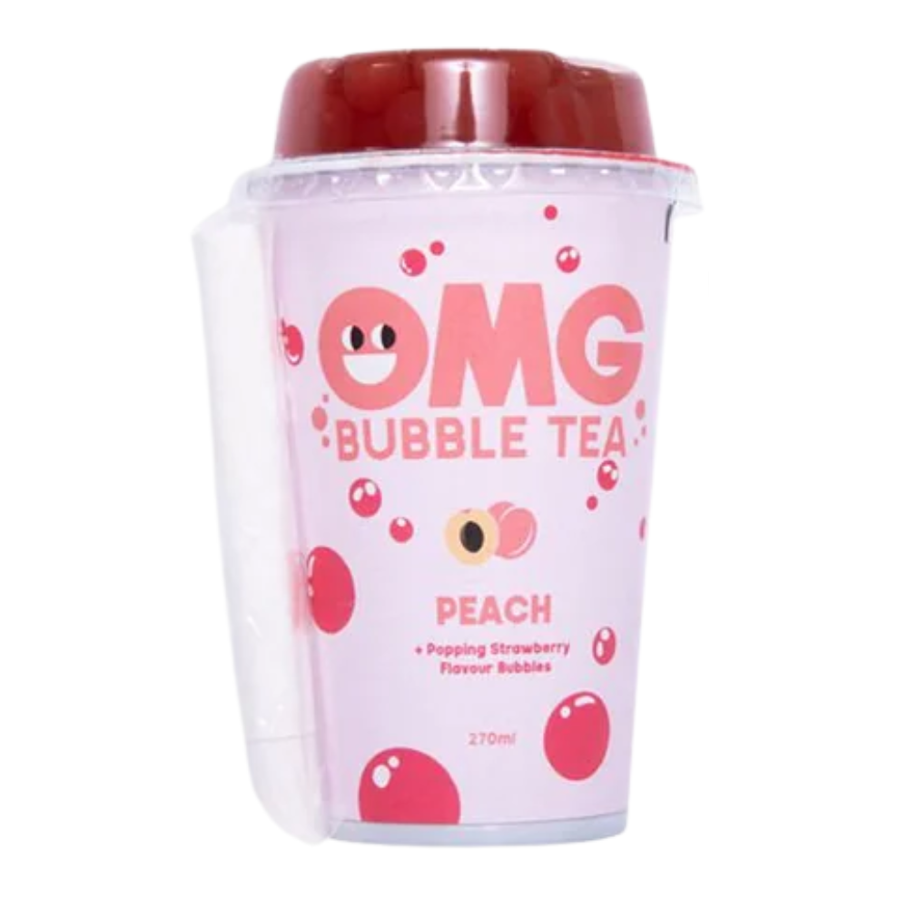 OMG Bubble Tea Peach and Strawberry
