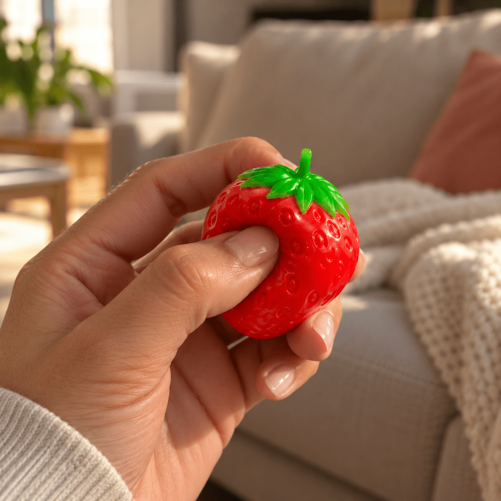 Kleine knijpbare aardbei