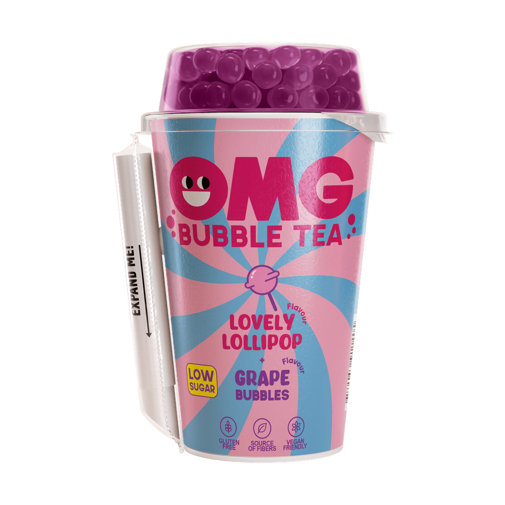 OMG Bubble Tea Heerlijke lolly en druif