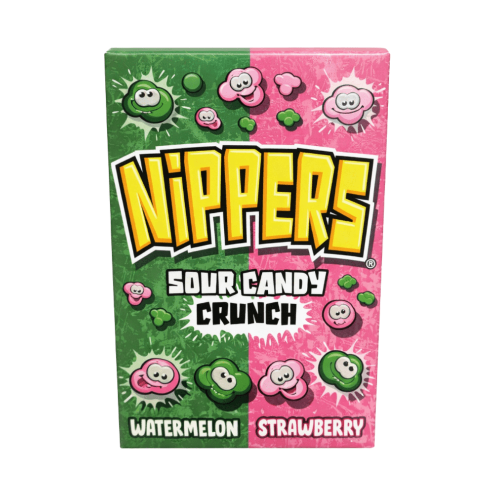Nippers Sour Candy Crunch Watermeloen Aardbei