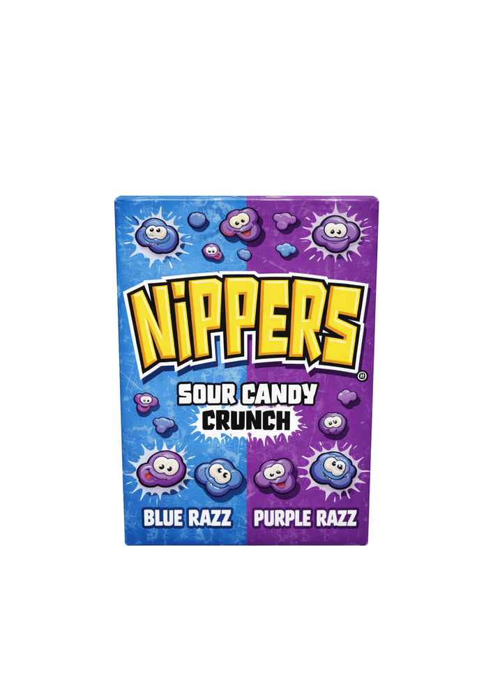 Nippers Sour Candy Crunch Blauwe Razz Paarse Razz