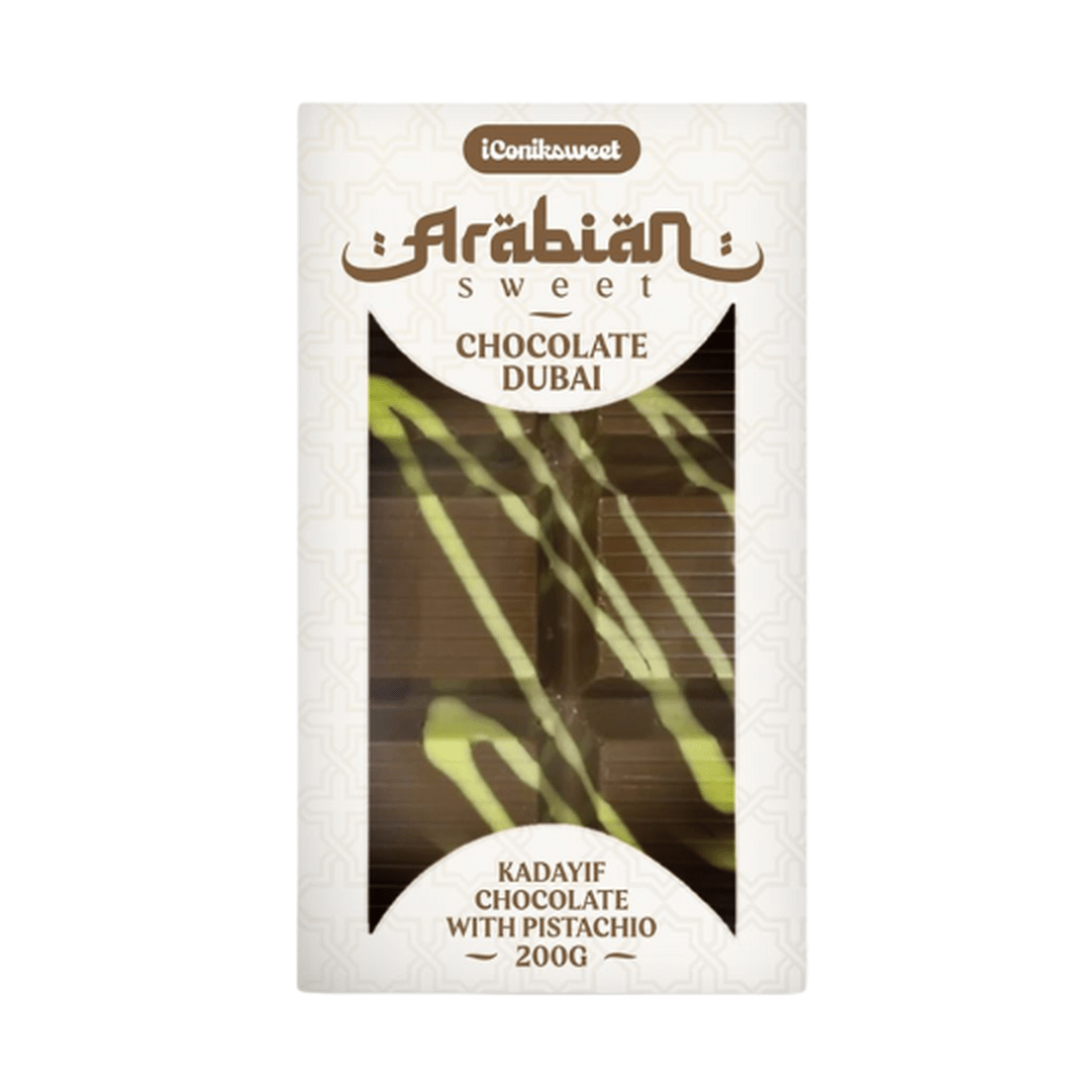 Arabische zoete Dubai Rayadif-chocolade & Pistache