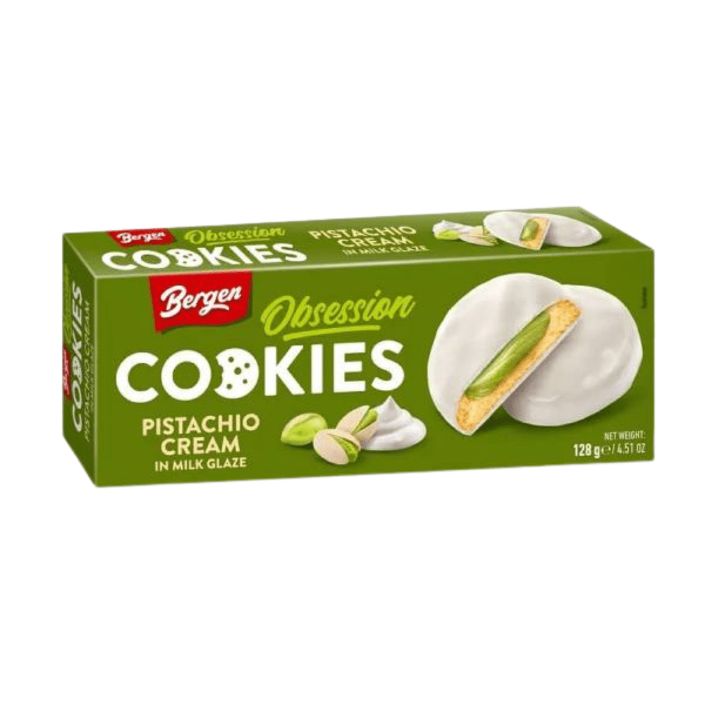 Bergen pistachecrème melkglazuurkoekje