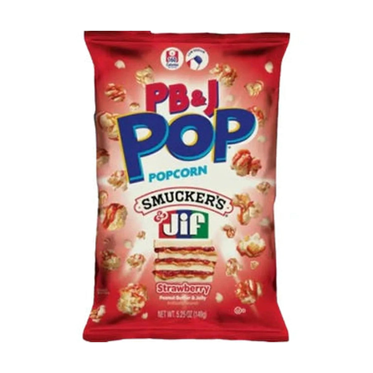 Candy Pop Popcorn Pindakaas & Jelly Aardbei