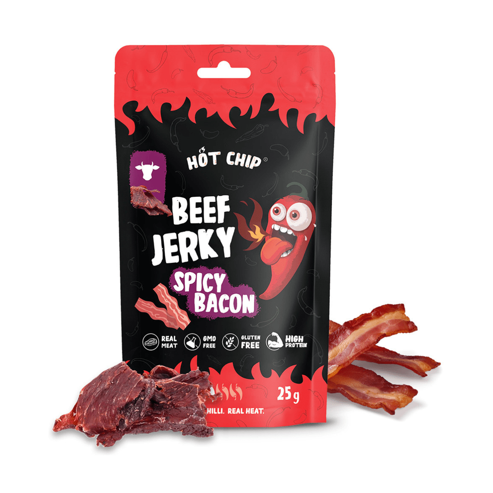 Hot Chip Beef Jerky Pittige Bacon