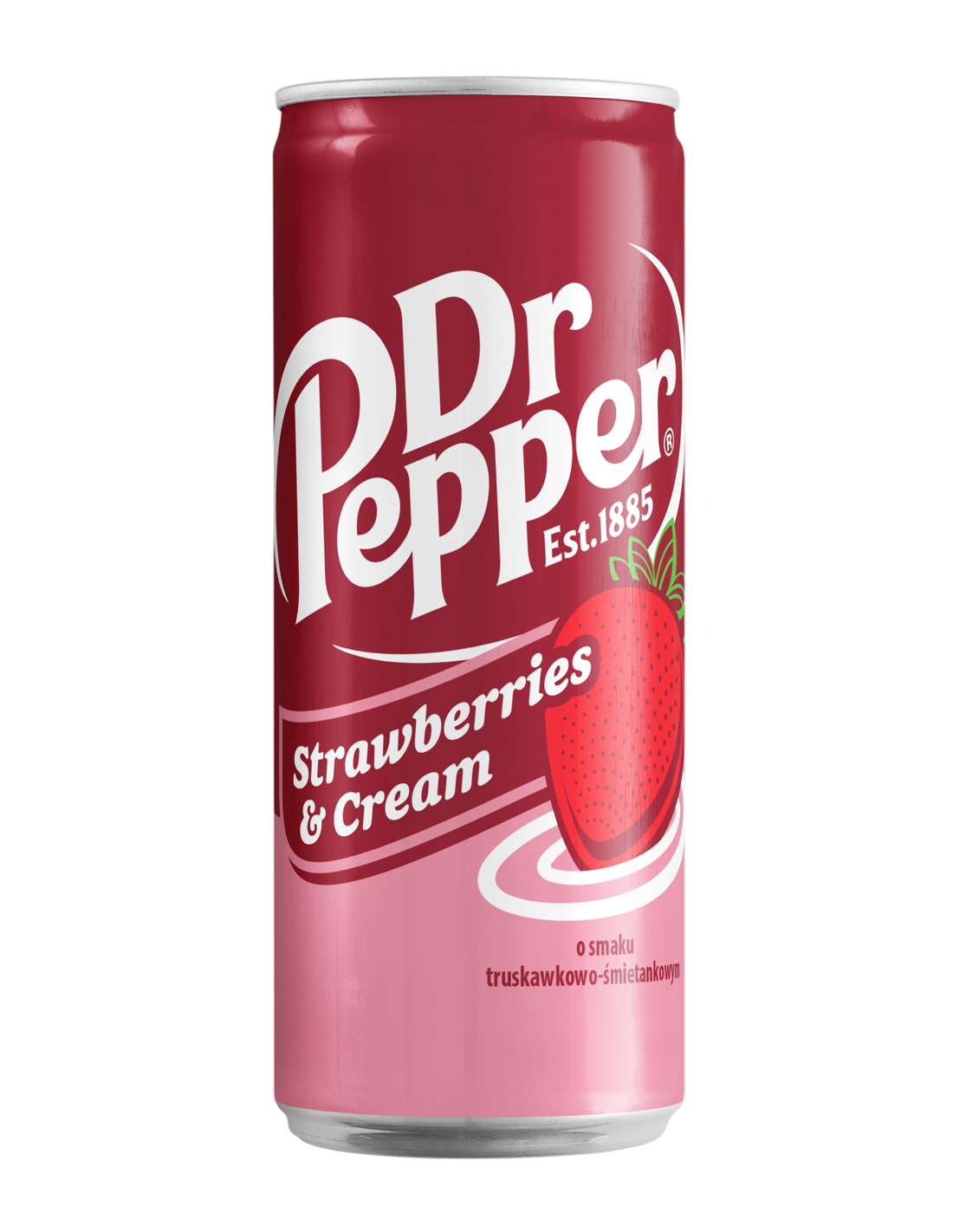 Dr Pepper Slim Can Strawberries & Cream - My American Shop