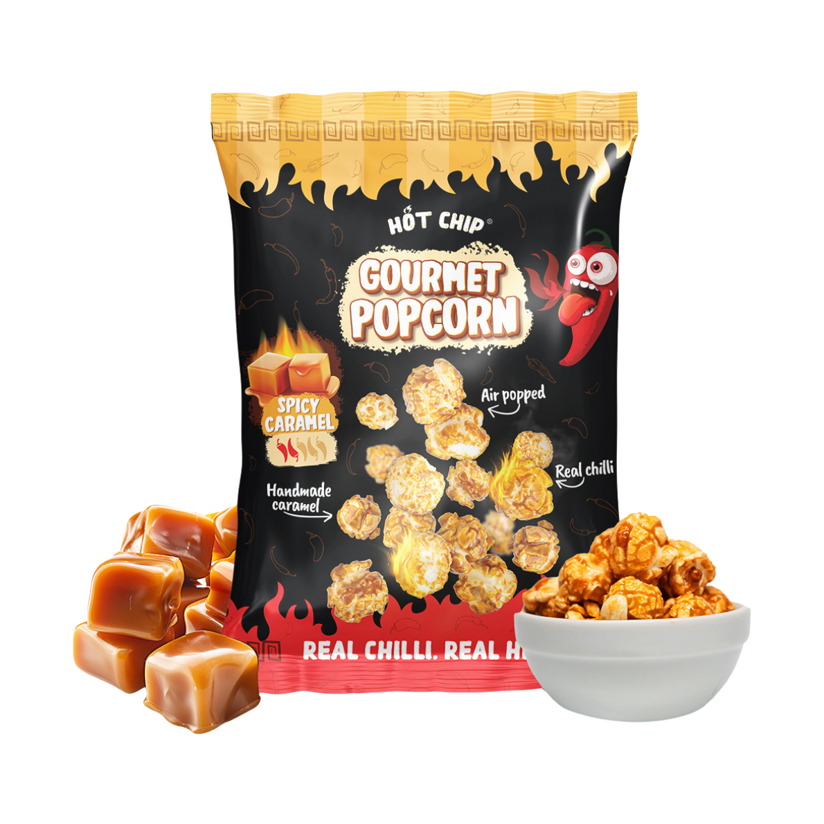 Hot Chip Popcorn Spicy Caramel - My American Shop