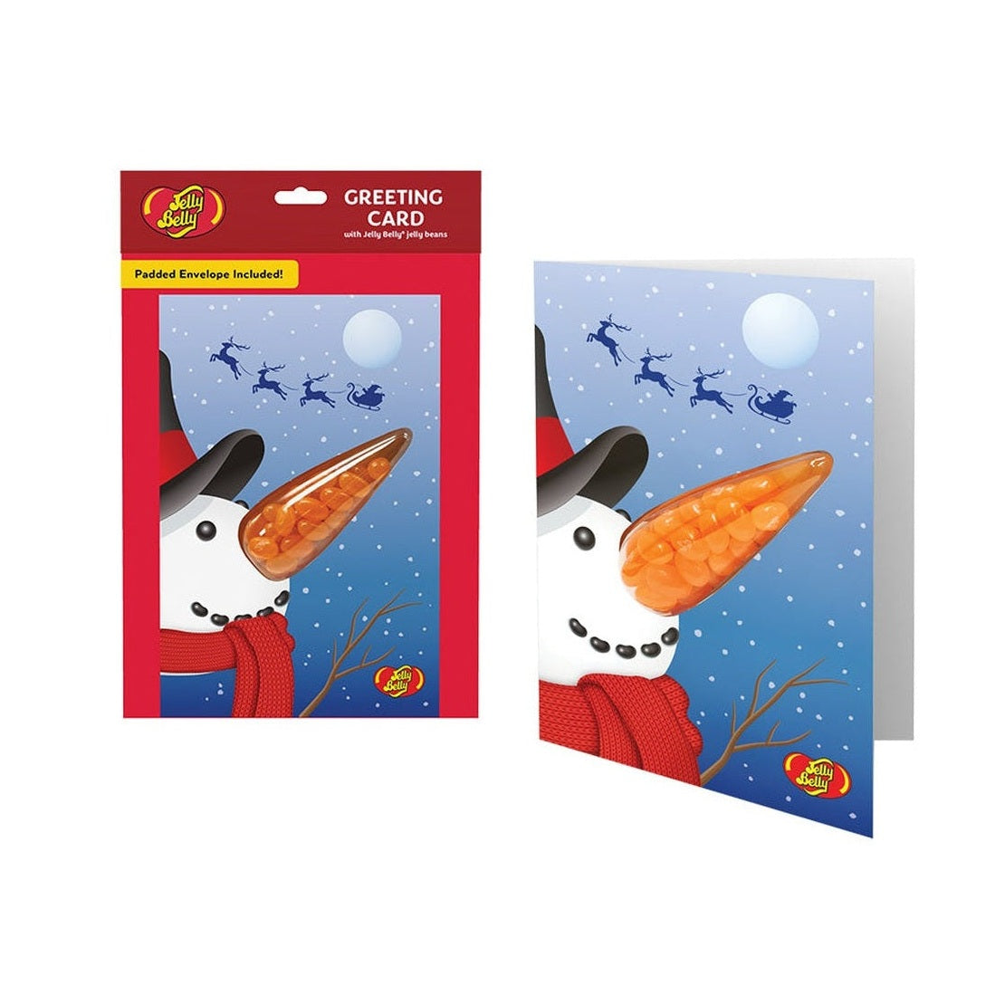 Jelly Belly Beans Sneeuwpopkaart