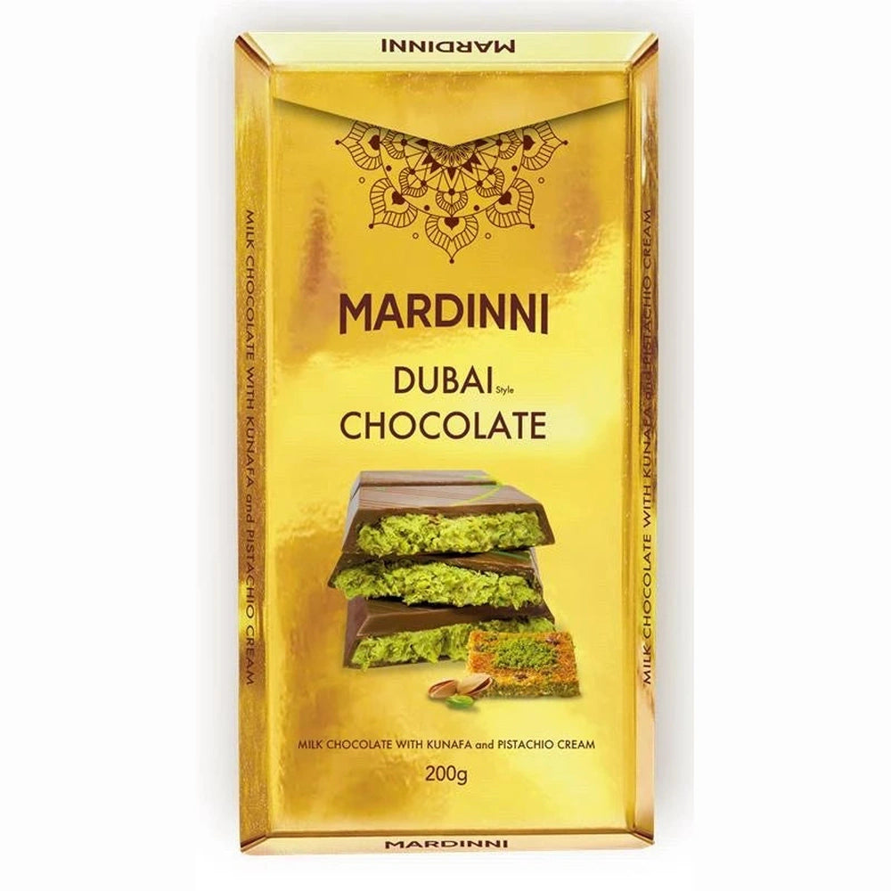 Mardinni Dubai-chocolade met Kunafa & Pistachecrème