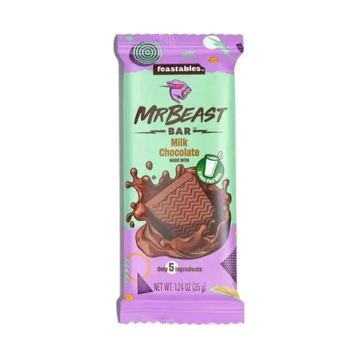 Mr Beast Feastables Chocoladereep Melkchocolade Klein