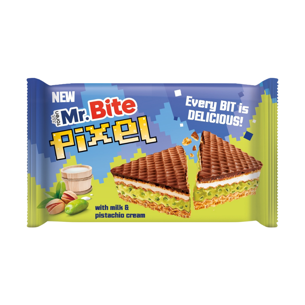 Mr.Bite Pixel Chocolate Milk and Pistcahio Cream - My American Shop