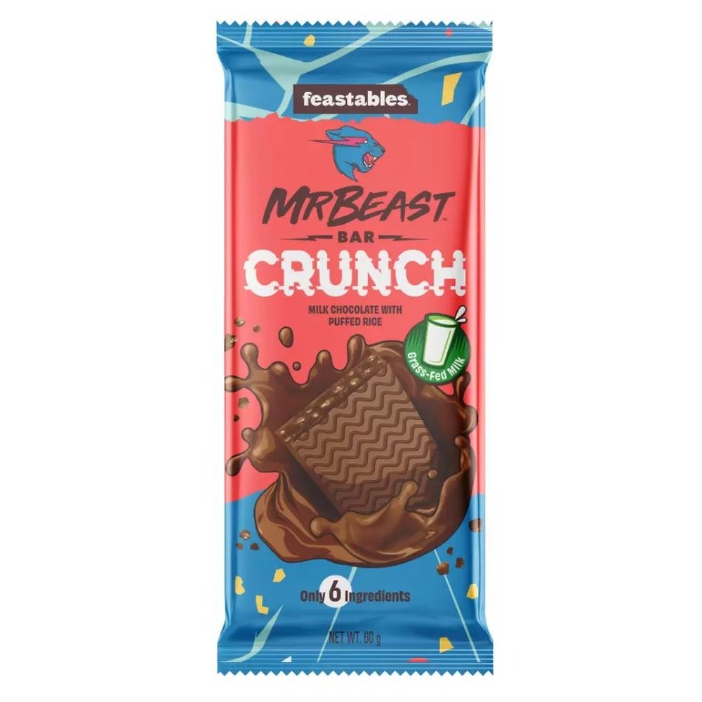 MrBeast Feastables Chocolate Bar Crunch
