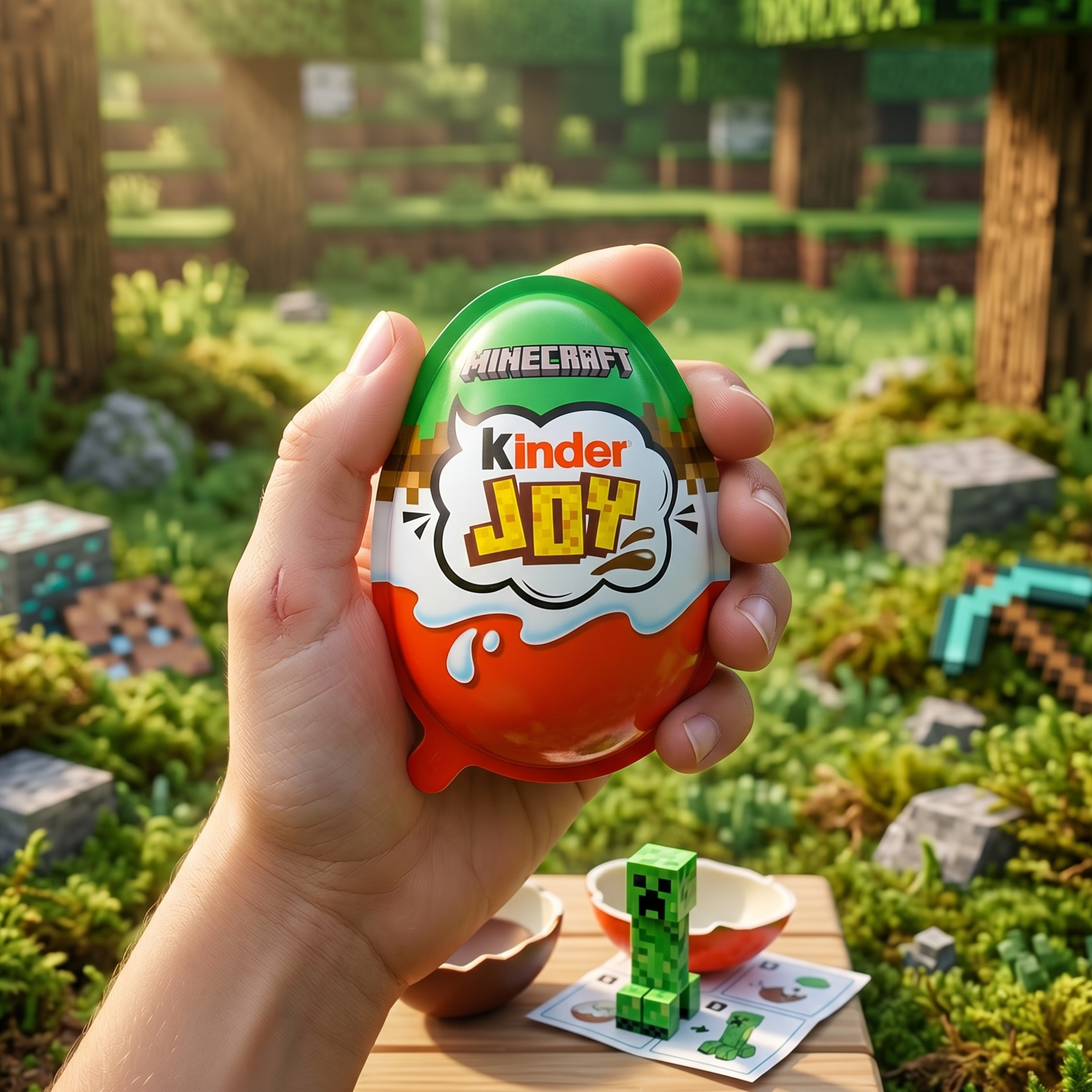Kinder Joy Minecraft-verpakking