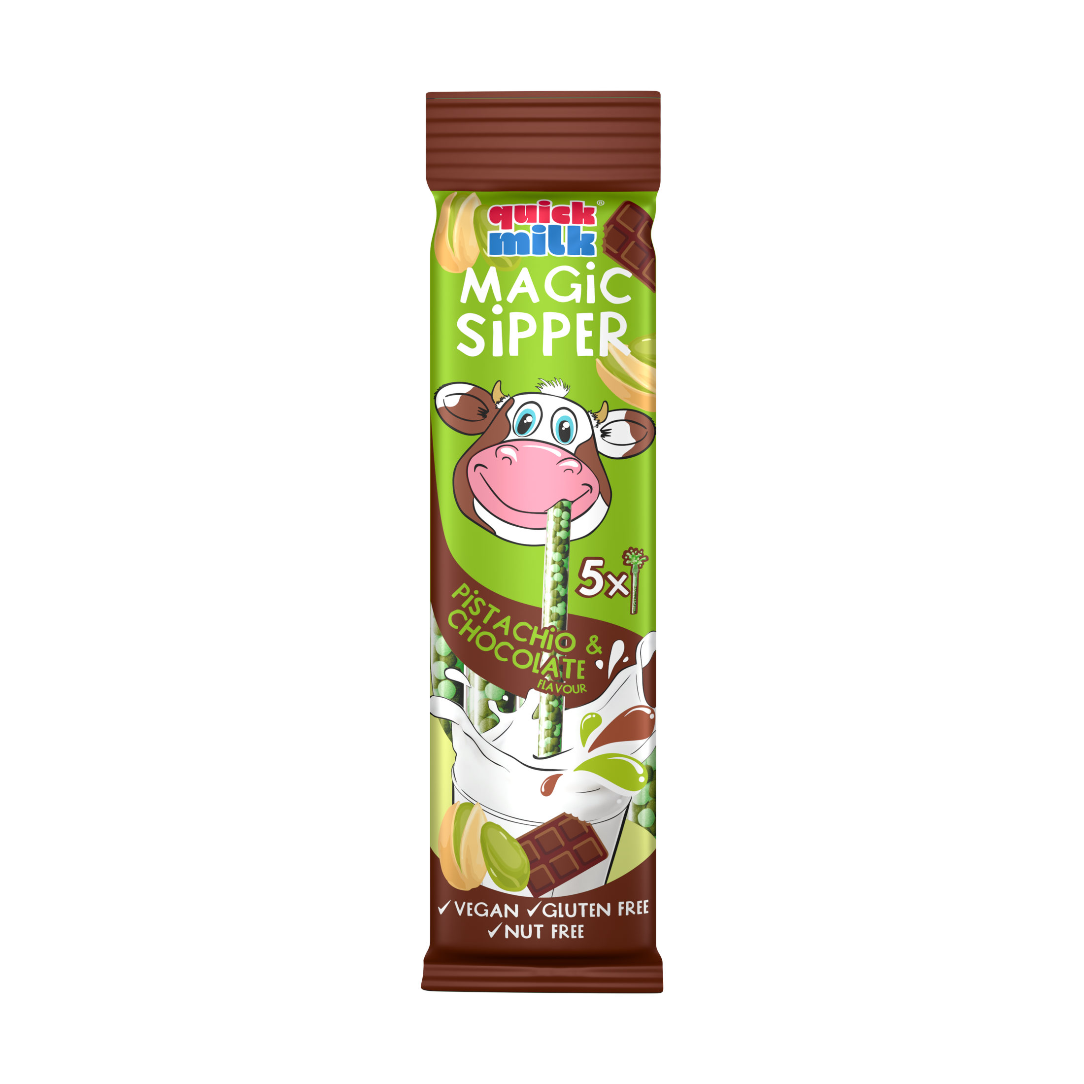 Quick Milk Magic Sipper Pistachio & Chocolate - My American Shop