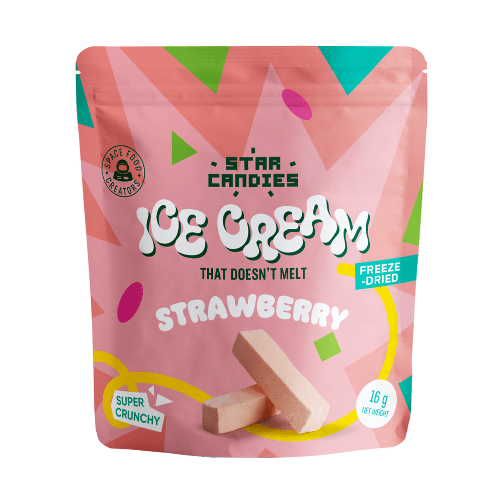 Star Candies Gevriesdroogd IJs Aardbei Klein