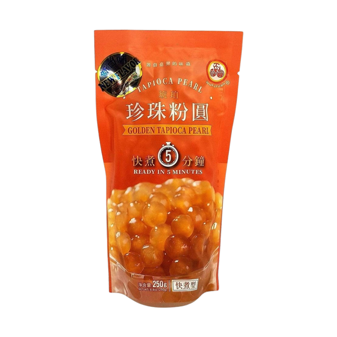 Tapioca Pearl Bubble Tea Goudkleurig