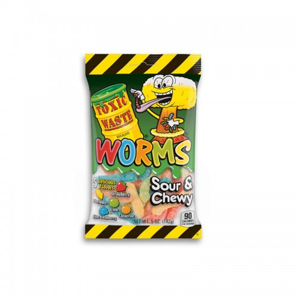 Toxic Waste Sour Worms Bag