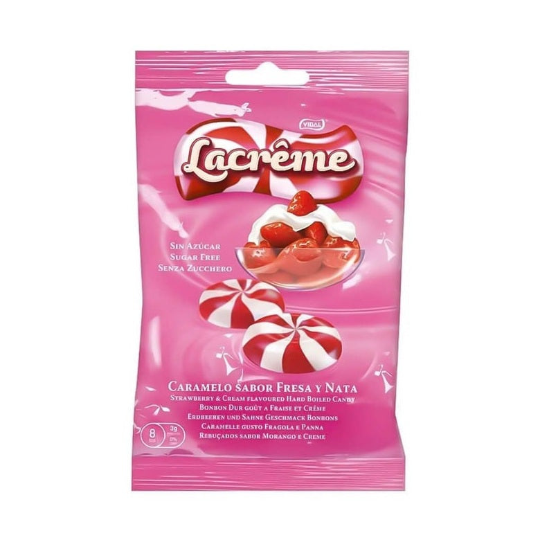 Vidal Lacrême Suikervrije Aardbeien & Crème Groot
