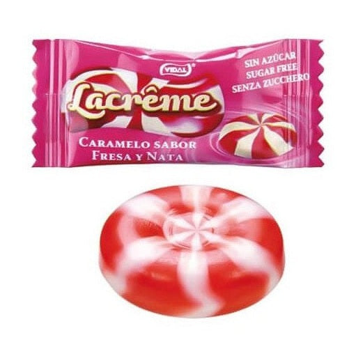 Vidal Lacrême Sugar Free Strawberry & Cream Big - My American Shop