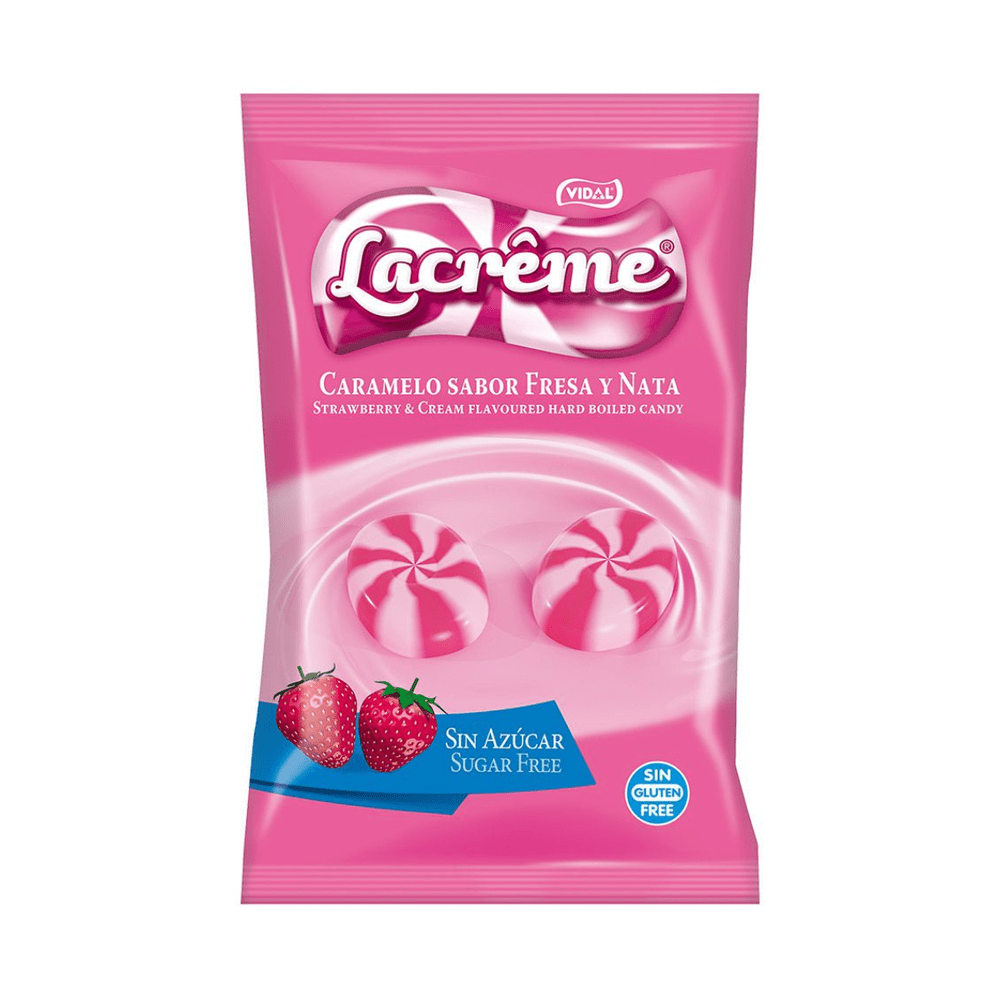 Vidal Lacrême Sugar Free Strawberry & Cream Small - My American Shop