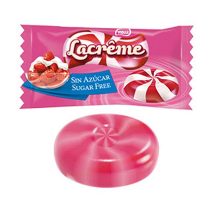 Vidal Lacrême Sugar Free Strawberry & Cream Small - My American Shop