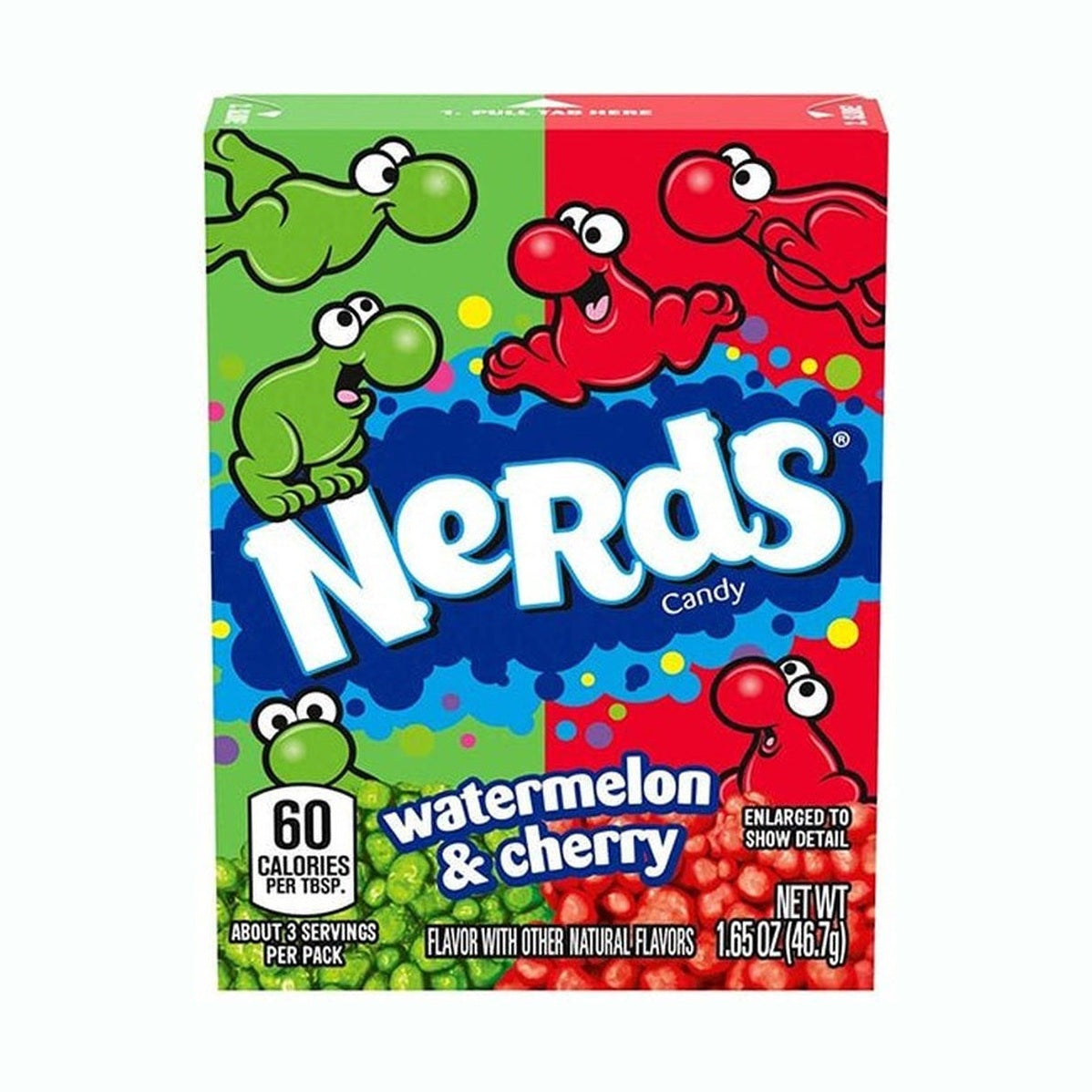 Wonka Nerds Watermeloen Kers Klein
