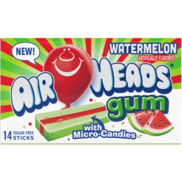AIR HEADS CHEWING GUM WATERMELON - My American Shop
