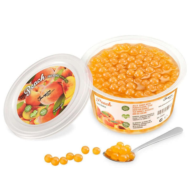 Bubble Tea Popping Fruit Pearls Peach - My American Shop