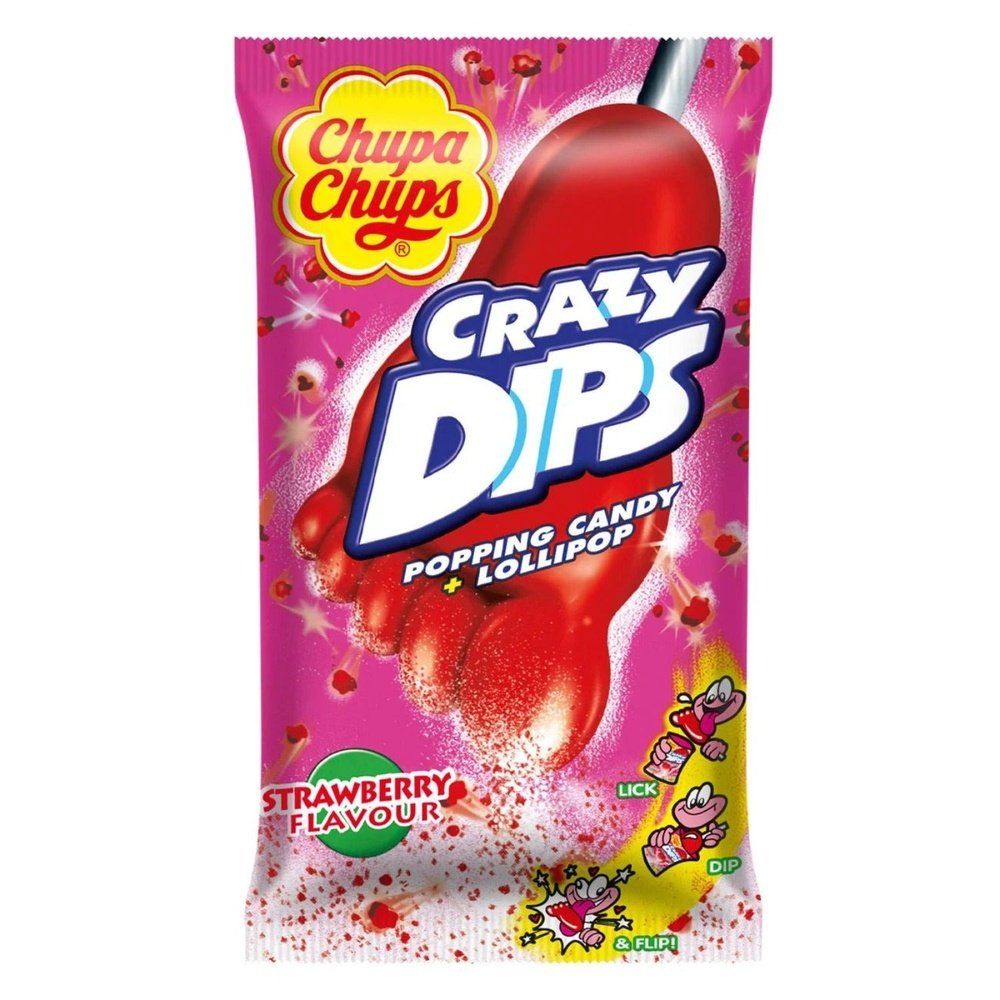 Chupa Chups Popping Candy & Lolly Aardbei