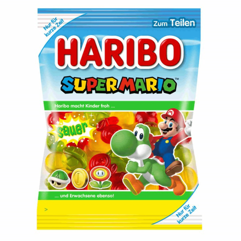 Haribo Limited Super Mario Sauer - My American Shop France