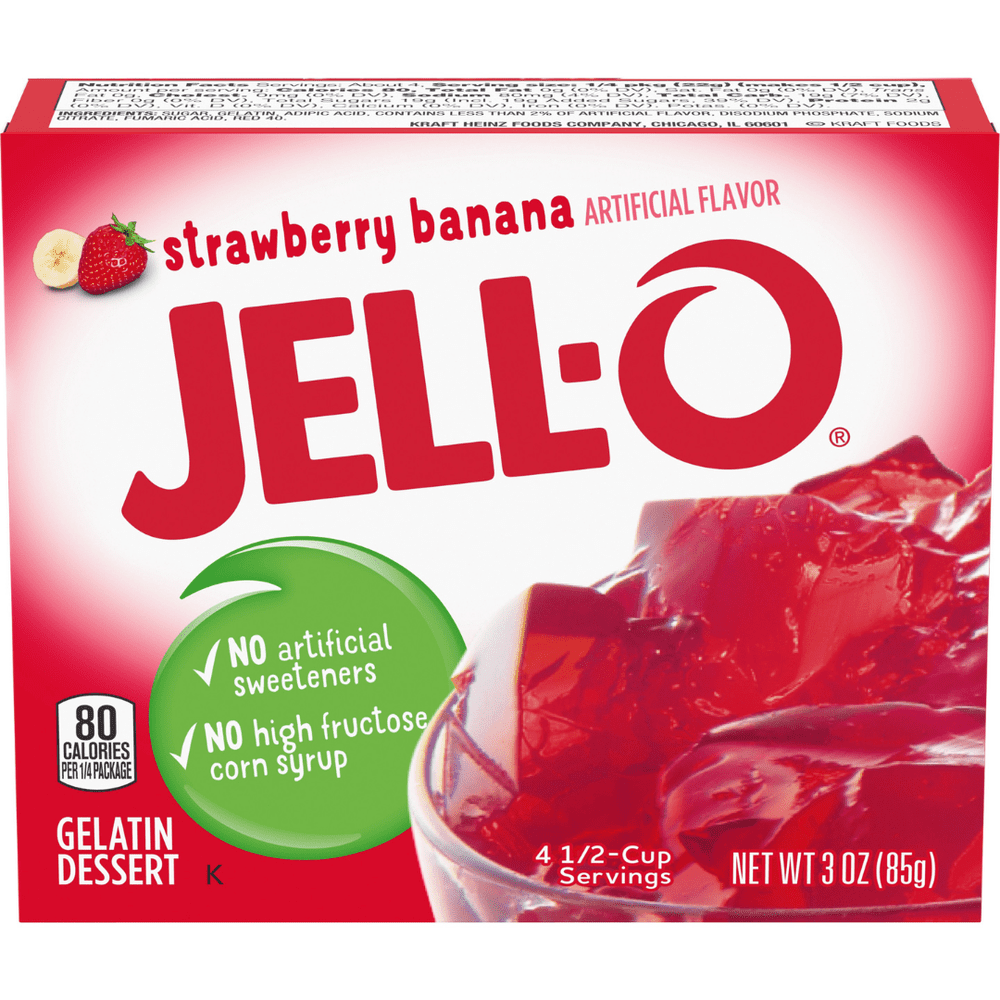 Jell-O Gelée Fraise Banane - My American Shop