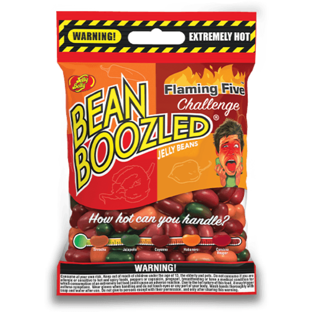 JELLY BELLY FLAMING FIVE BEANBOOZLED SACHET - My American Shop