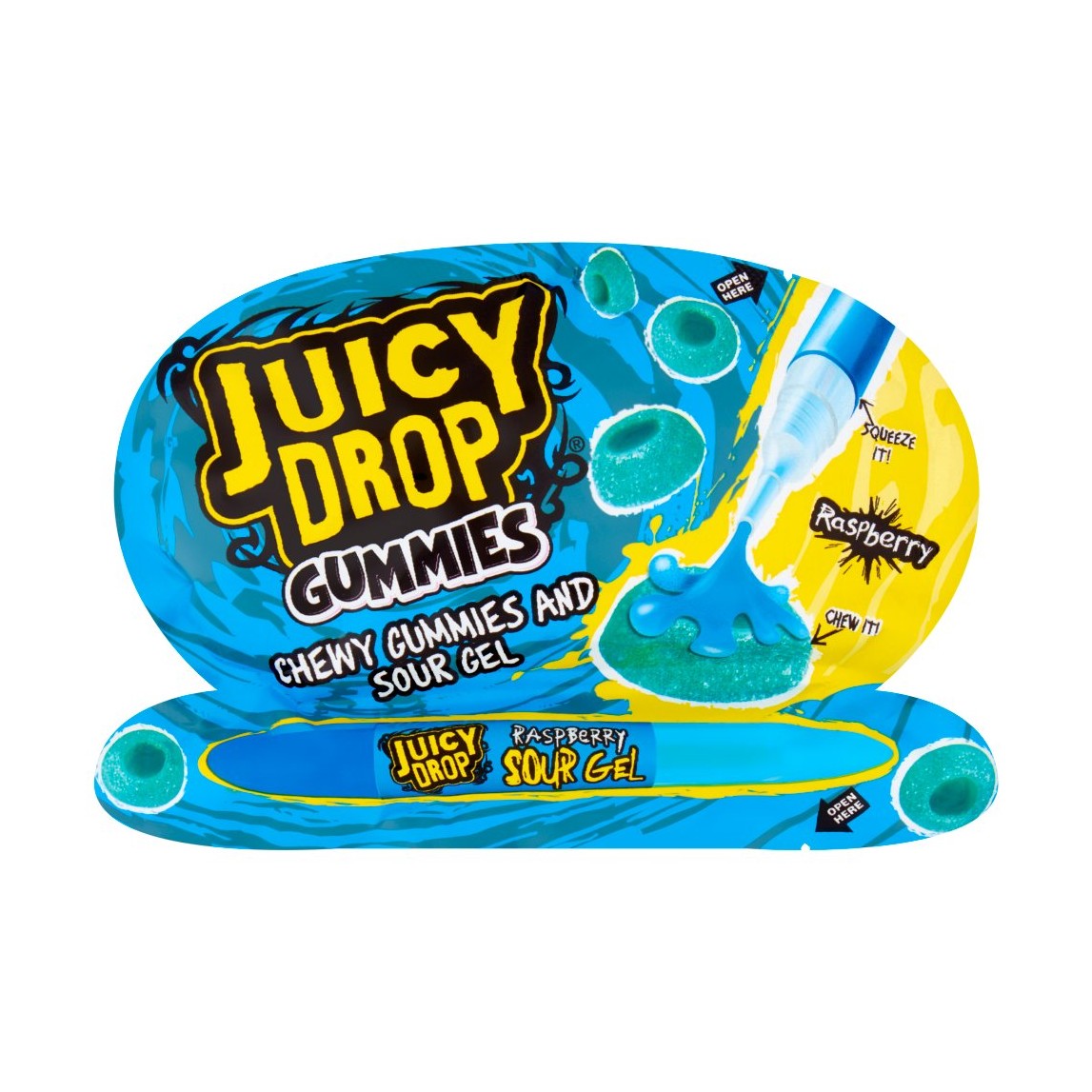 Sappige Drop Gummies Zure Gel