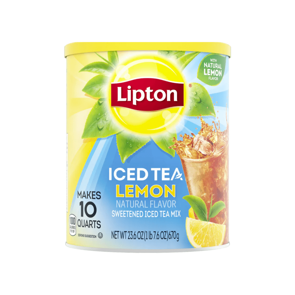 Lipton Ice Tea Sweetened Ice Tea Mix Lemon - My American Shop France
