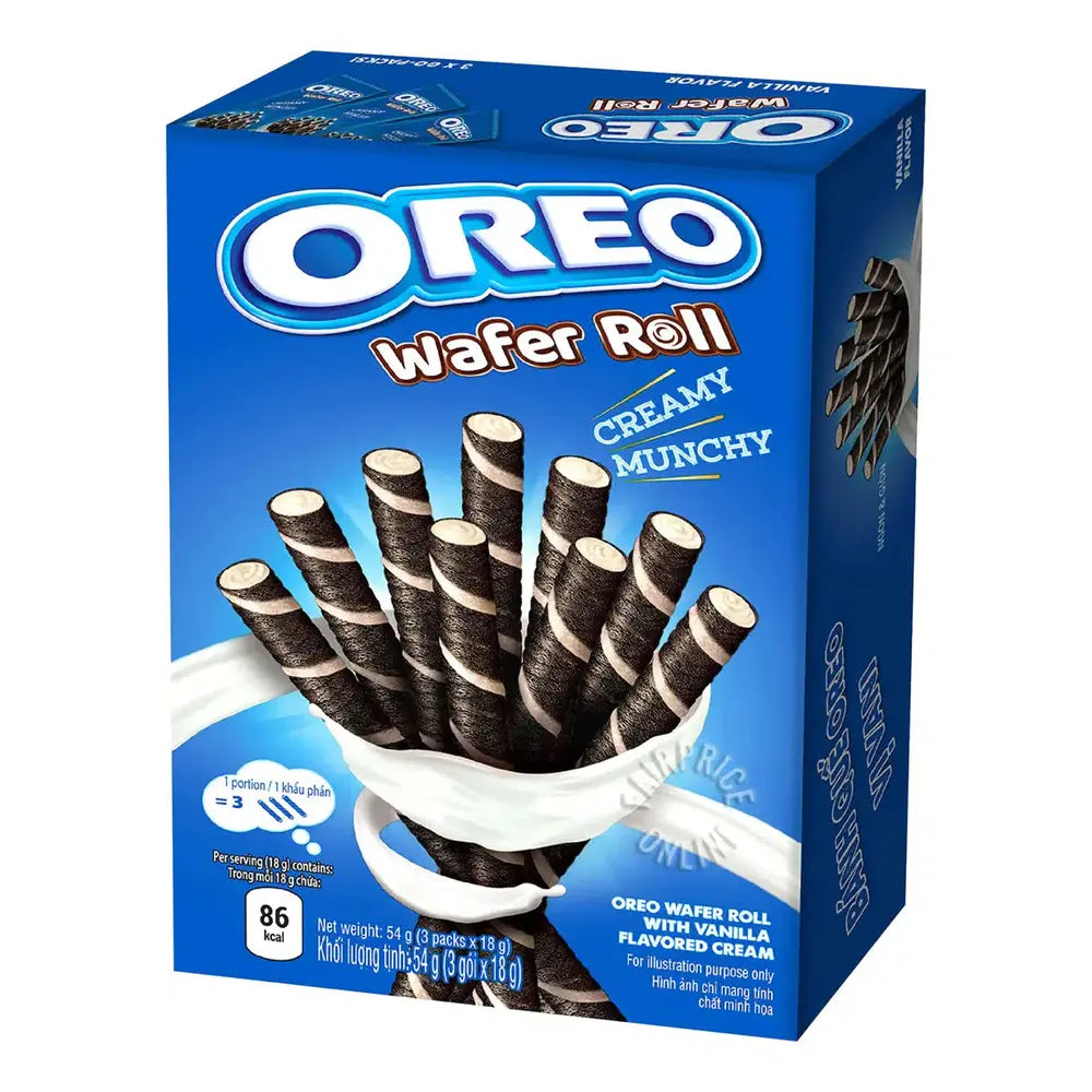 Oreo Wafer Roll Vanilla (DDM 01/2023) - My American Shop France