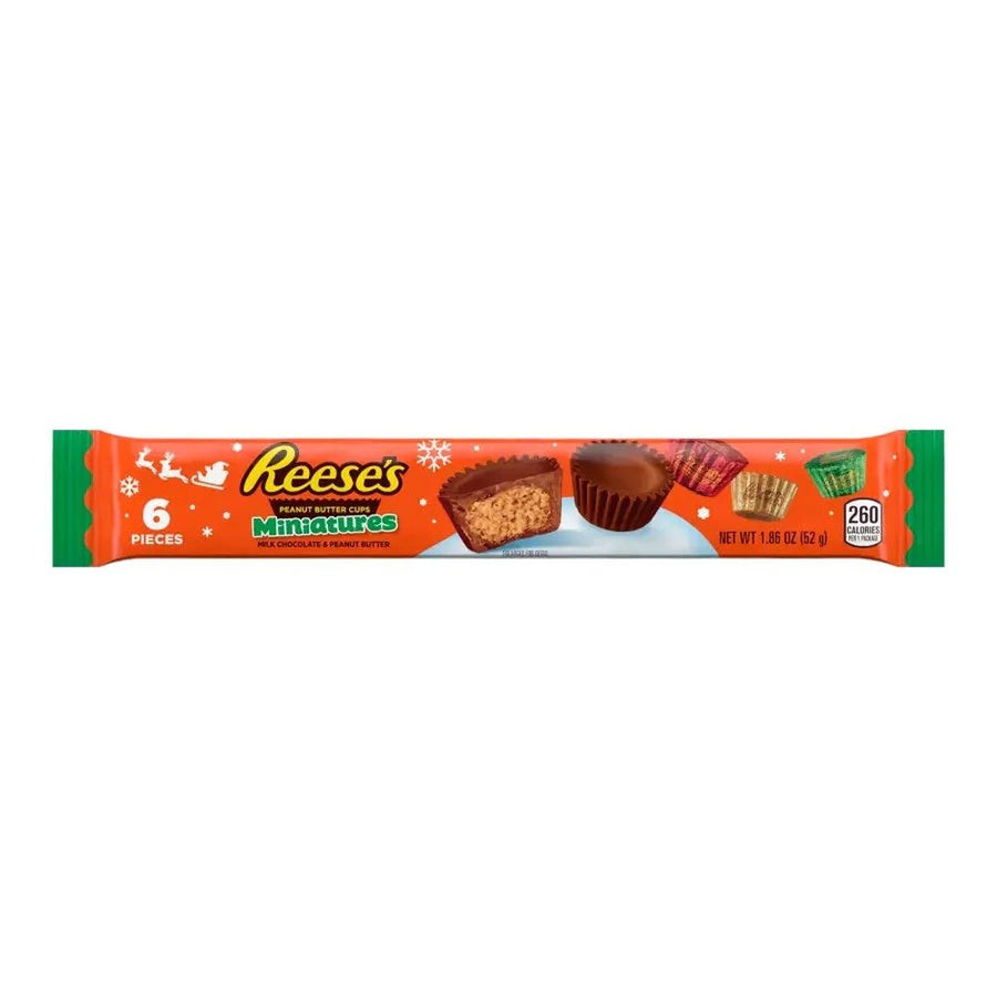 Reese's Christmas Peanut Butter Cup 6 Miniatures - My American Shop