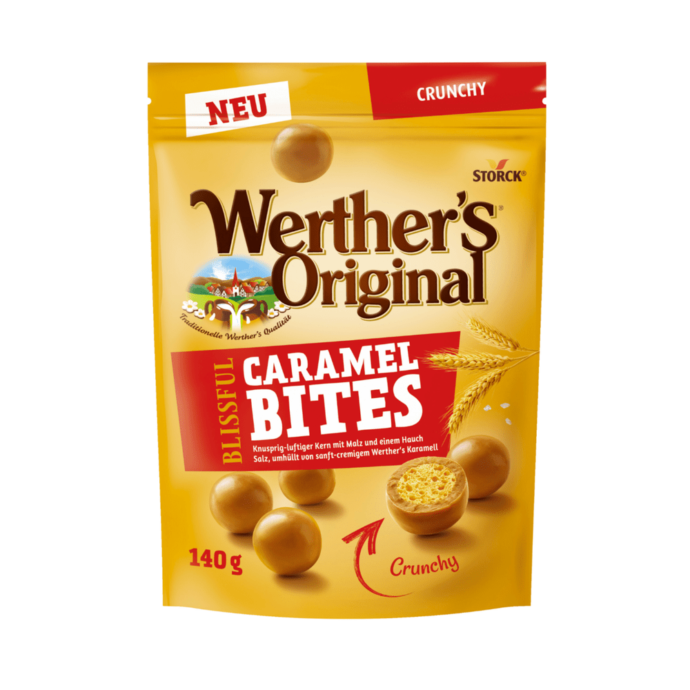 Werther's Original Blissful Caramel Bites Crunchy - My American Shop France