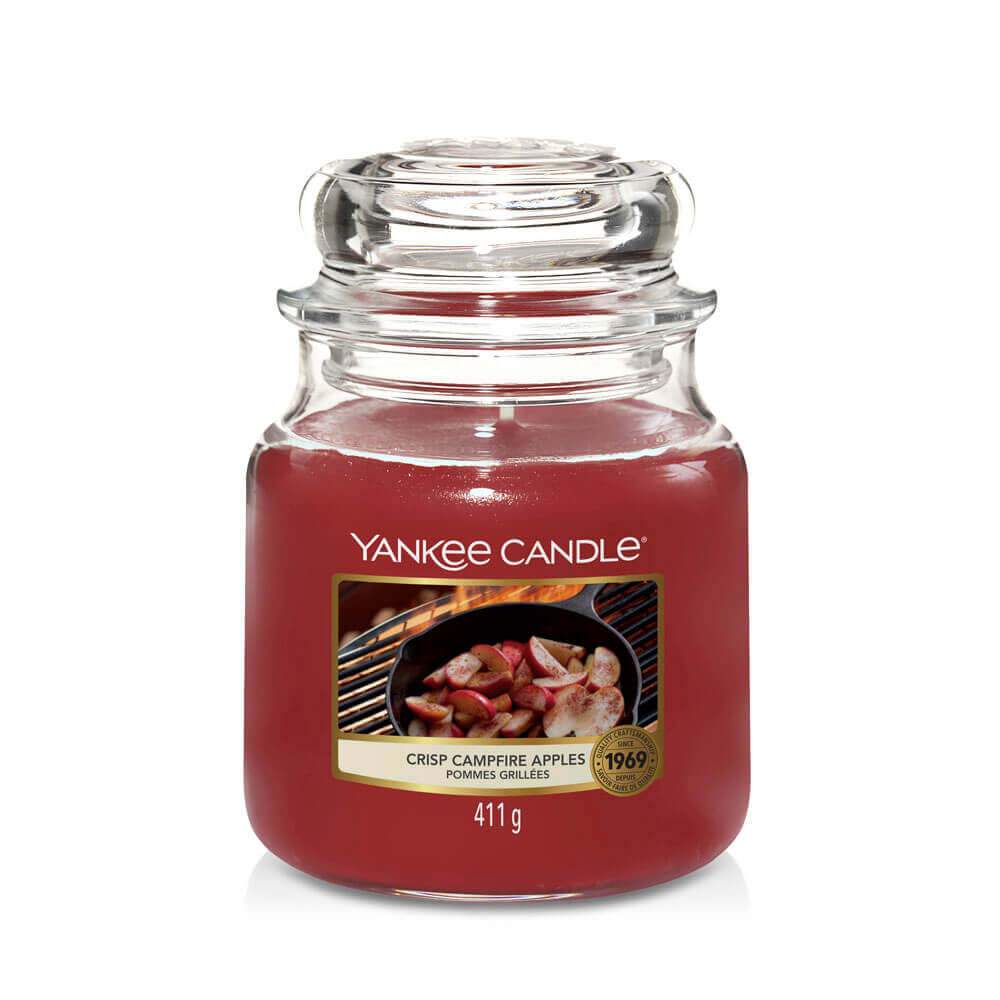 Yankee Candle Crisp Campfire Apples Moyenne Jarre - My American Shop